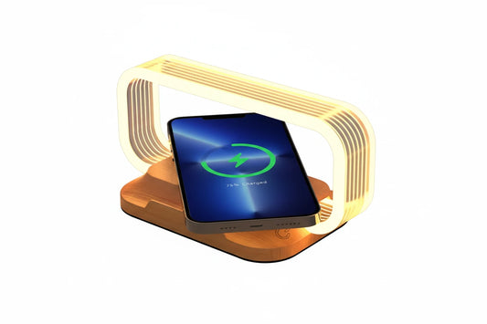 Schnellladegerät mit LED-Nachtlicht für modernes Home Office | Smarter Home Office