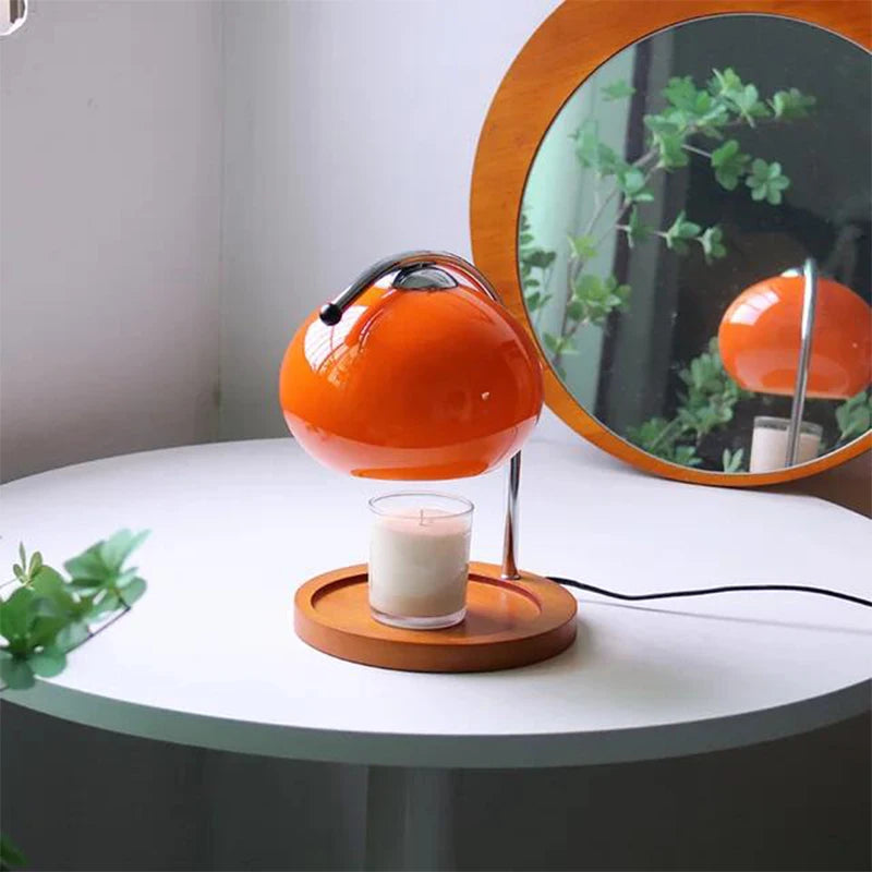 Tischlampe mit Kerzenwärmer für gemütliche Homeoffice-Beleuchtung und entspannte Arbeitsatmosphäre.
Elegante LED Tischlampe mit Duftwachswärmer für Büro, Schreibtisch und Homeoffice.
