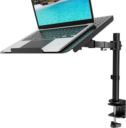 Ergonomischer Laptopständer höhenverstellbar & 360° drehbar – Stabiler Aluminium-Stand für Laptops von 10–17″ mit verbesserter Kühlung und optimaler Arbeitshöhe. Platzsparendes Design für komfortables Arbeiten im Homeoffice, Büro oder Studium.