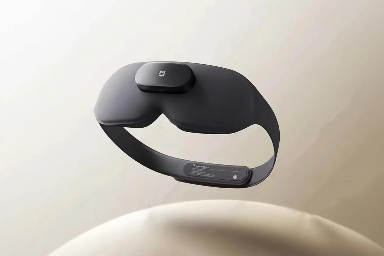 Xiaomi Mijia 3D Augenmaske mit Wärmetherapie und Vibrationsmassage für optimale Entspannung. App-steuerbar, lichtdicht und ergonomisch – ideal gegen Augenmüdigkeit zu Hause oder nach Bildschirmarbeit.