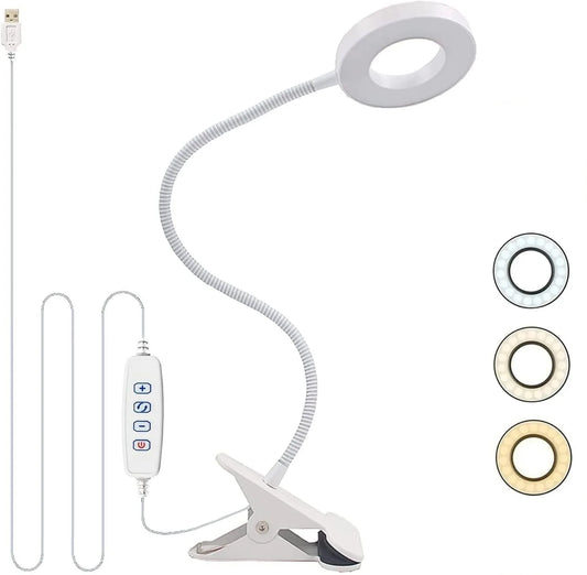 48 LED Schreibtischlampe mit Clip – 360° Flexible