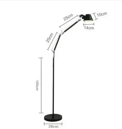 Moderne LED Stehlampe mit langem Arm