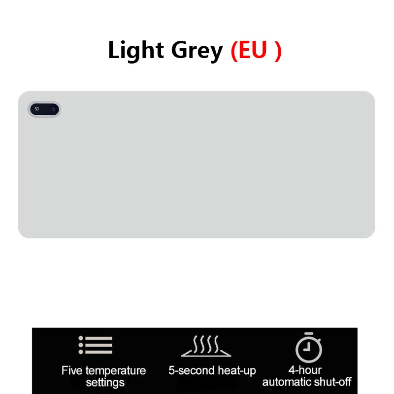 Beheiztes Mauspad mit Touch-Steuerung und Fünf Temperaturstufen