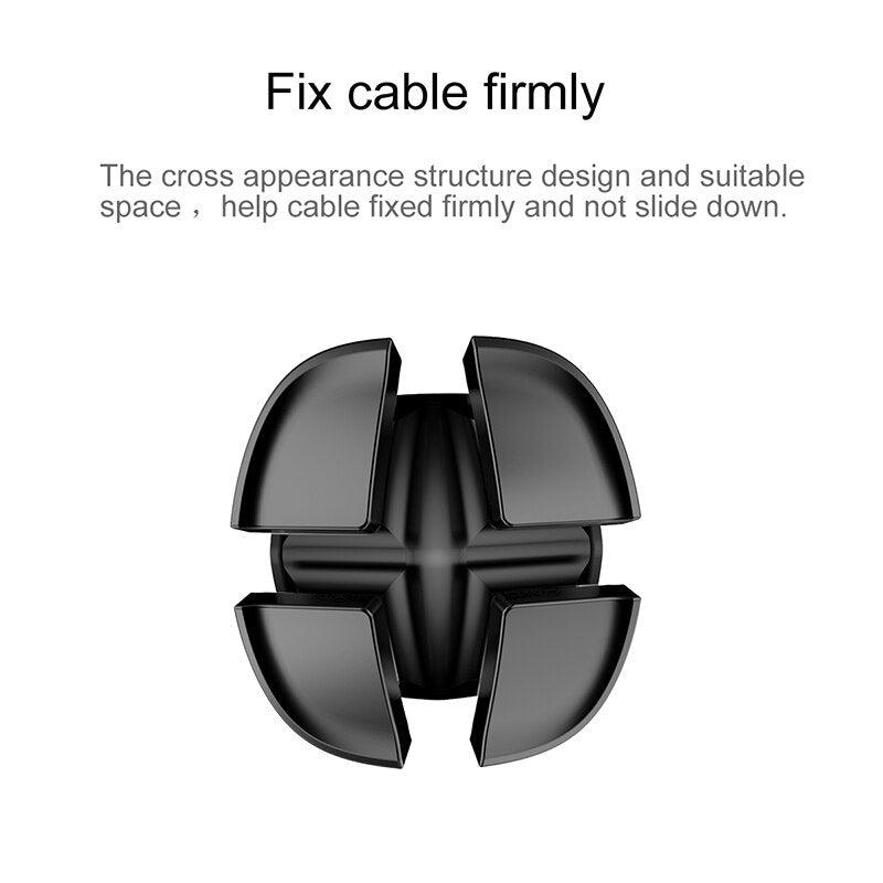 Flexible USB Kabelhalter Clips (3 Stk) - Smarter Home Office - Smartes Arbeiten im Home Office und Unterwegs