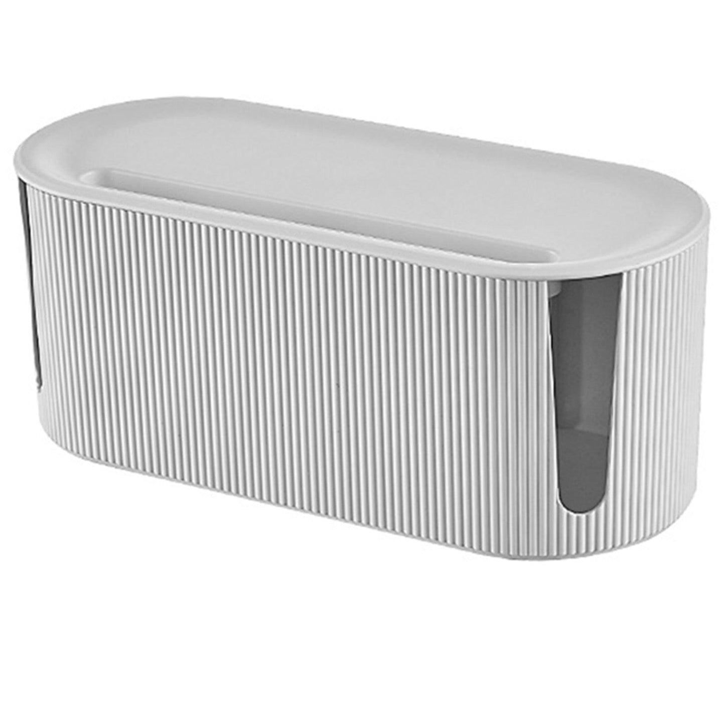 Kabel Management Box mit Deckel und Smartphone Halter, thermoplastisch - Smarter Home Office - Smartes Arbeiten im Home Office und Unterwegs