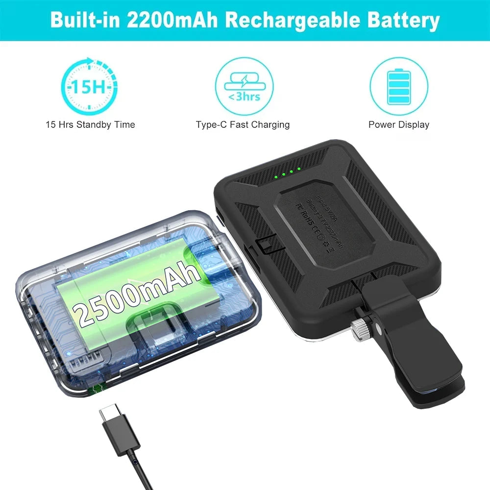 Mini LED Fill Light – Tragbares Videolicht für Smartphone, Tablet, Kamera