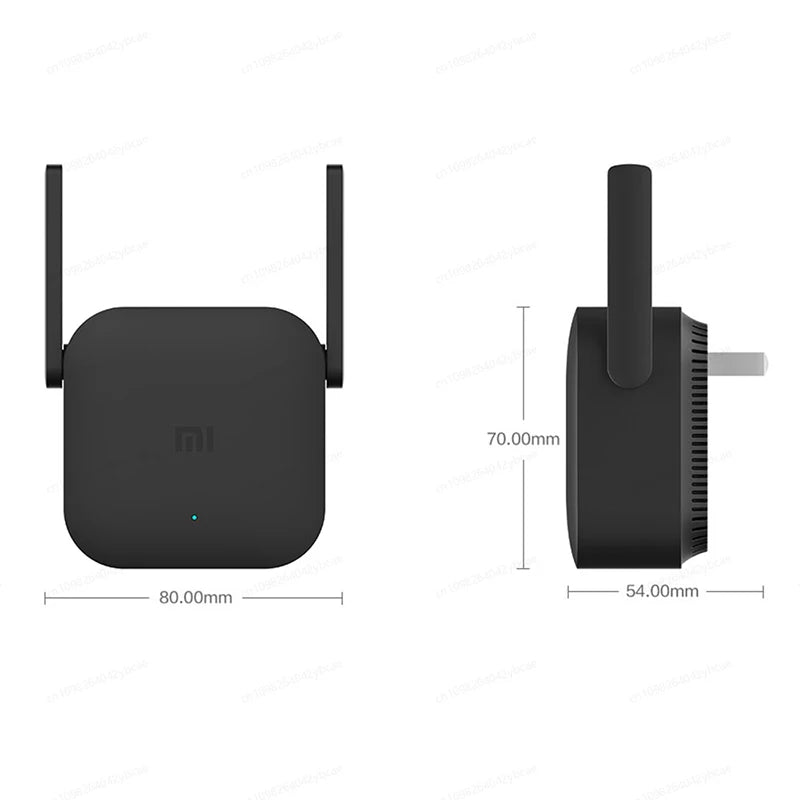 Kompakter WLAN-Verstärker 300 Mbps mit 2 externen Antennen. Erweitert die WiFi-Abdeckung zu Hause oder im Büro, unterstützt bis zu 24 Geräte, einfache Einrichtung per Mi Home App, platzsparend und zuverlässig.