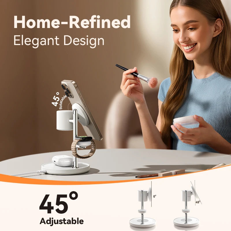 Wir4-in-1 Magnetische Ladestation mit Nachtlampe