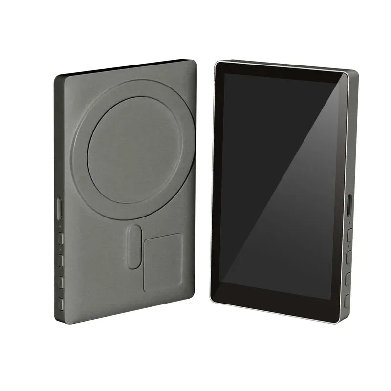 Magnetischer Zusatz-Monitor für Smartphones zur Nutzung der Rückkamera für Selfies, Vlogs und Videoaufnahmen. Flexibel verstellbar, drehbar und einfach zu befestigen – ideal für Creator, Livestreams und hochwertige Aufnahmen.