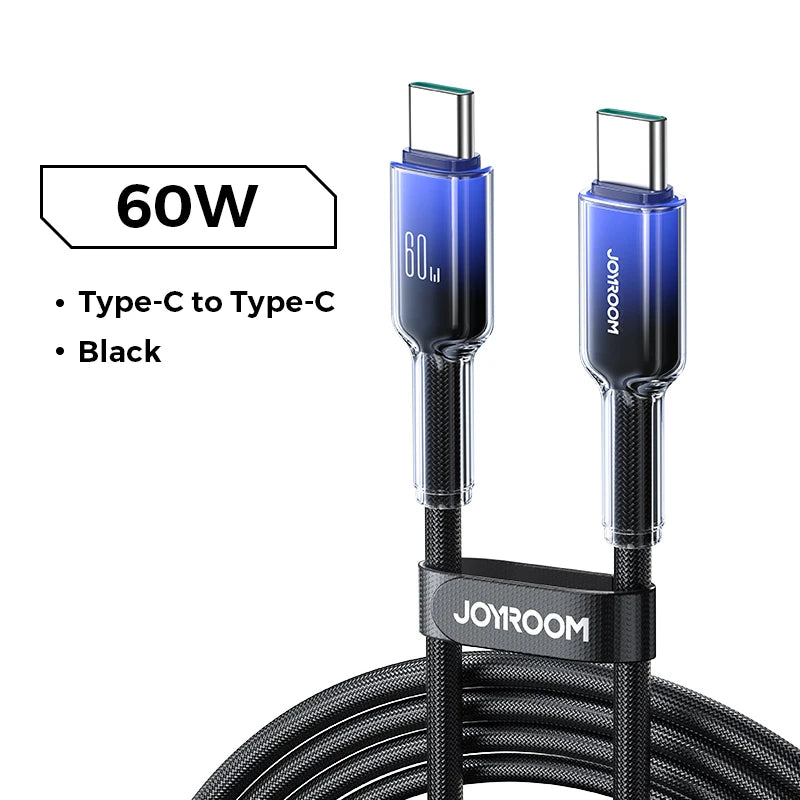 Joyroom USB-C auf USB-C Kabel – PD 100W Schnellladekabel