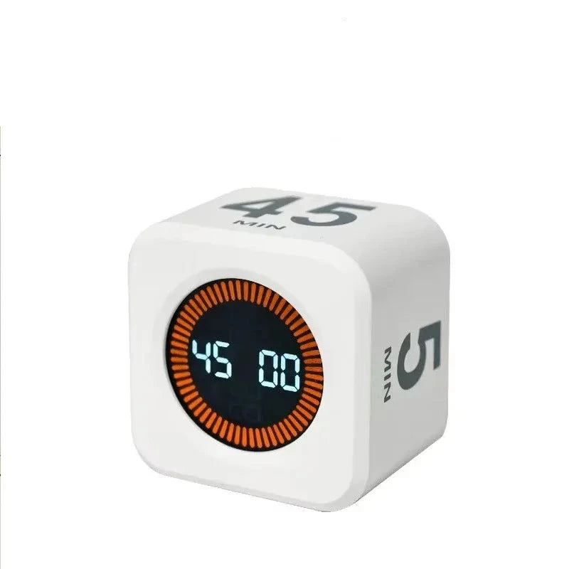 Smarter Cube Timer – mehr Fokus und Struktur im Home Office
Mit diesem praktischen Cube Timer organisierst du deine Arbeitszeit ganz einfach. Durch Drehen startest du sofort voreingestellte Zeiten wie 5, 10 oder 25 Minuten – perfekt für produktives Arbeiten und effektives Zeitmanagement. Ideal für Home Office, Lernen und konzentrierte Work Sessions.