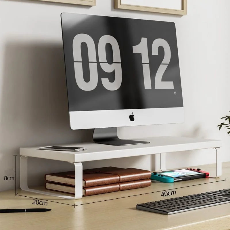 Ergonomische Monitorbasis mit Stauraum für Büro und Homeoffice. Hebt den Bildschirm auf Augenhöhe, schafft Platz für Tastatur und Zubehör, stabil und platzsparend. Einfach zu montieren und sofort einsatzbereit.