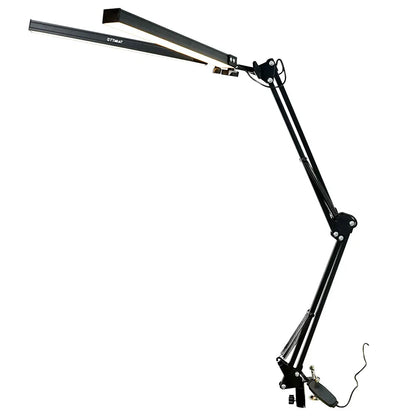 LED Schreibtischlampe mit Klemme & USB-Anschluss – Flexible, flimmerfreie Arbeitsplatzlampe mit 3 Lichtmodi und 10 Helligkeitsstufen. 360° drehbar, platzsparend befestigt und ideal für Homeoffice, Lesen, Nähen oder präzises Arbeiten am Schreibtisch.