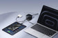 Baseus 100W GaN Desktop Ladegerät – leistungsstarkes USB-C Schnellladegerät für Laptop, Tablet und Smartphone mit integriertem Kabel.
