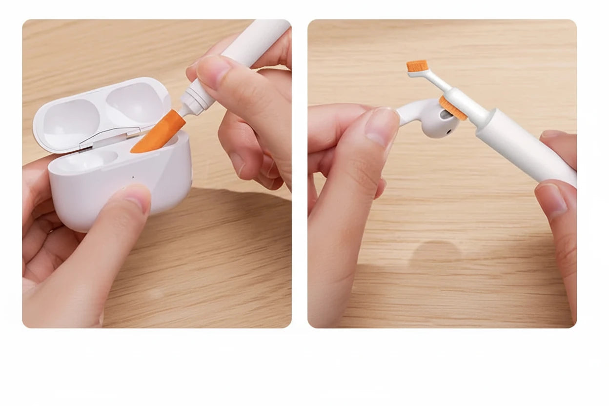 Baseus Reinigungsset für Bluetooth-Kopfhörer – Präziser Cleaner für AirPods & Ladecase