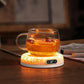 Elektrischer Tassenwärmer mit 4 Temperaturstufen hält Kaffee, Tee oder Kakao konstant warm. Kompakte Heizplatte mit automatischer Abschaltung und modernem Design – ideal für Büro, Homeoffice oder Schreibtisch