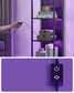 Vielseitiges Bücherregal mit LED-Beleuchtung für Wohnzimmer, Schlafzimmer, Küche oder Büro. Mit individuell einstellbaren LED-Farben, stabilem Stahlrahmen und kratzfesten Regalböden bietet es viel Stauraum auf kompaktem Raum. Modern, langlebig und einfach zu montieren.
