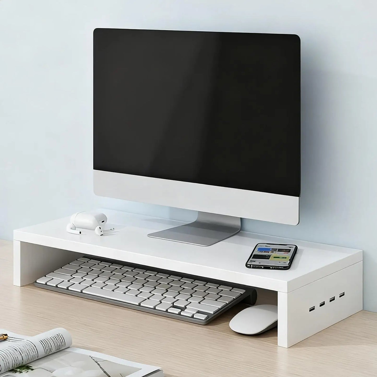 Monitorständer mit 4 USB-Anschlüssen