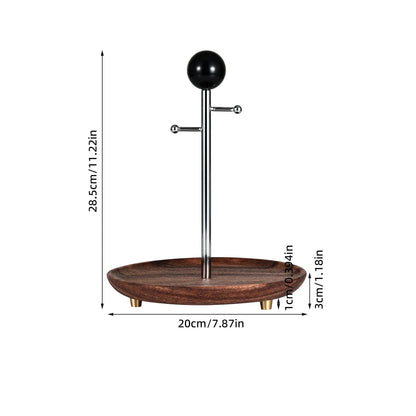 Stilvolles Aufbewahrungstablett aus Holz für eine ordentliche Organisation von Schmuck, Schlüsseln, Uhren und kleinen Alltagsgegenständen. Das natürliche Design sorgt für Ordnung und fügt sich elegant in Schreibtisch, Nachttisch oder Badezimmer ein. Praktisch, dekorativ und vielseitig einsetzbar für Zuhause oder Büro.