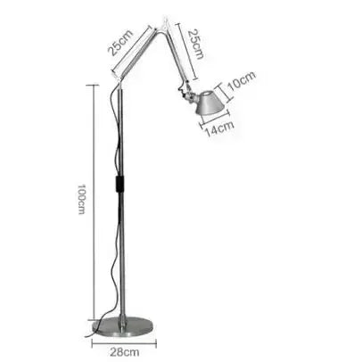 Moderne LED Stehlampe mit langem Arm