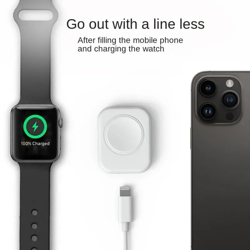 Kabellose Lade-Station für Armbanduhr & Smartphone