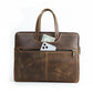 Еchtes Leder Laptop-Aktentasche für Herren