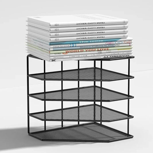 Metall-Aktenhalter Büro Tischregal – Stehender Dokumenten-Organizer