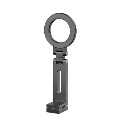 Kompakter magnetischer Handyhalter für Reisen mit MagSafe-Befestigung und 360° verstellbarem Winkel. Ideal für Flugzeug, Zug oder Büro – ermöglicht freihändiges Streamen, Arbeiten oder Videoanrufe unterwegs.