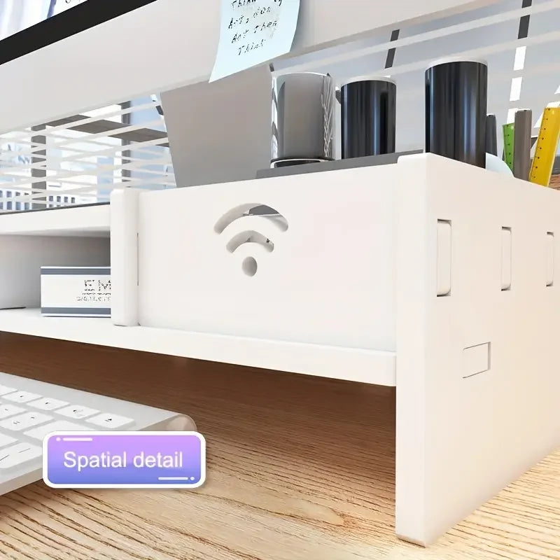 Multifunktionaler Monitorständer mit Schublade – Schreibtisch-Organizer & Computer-Erhöhung