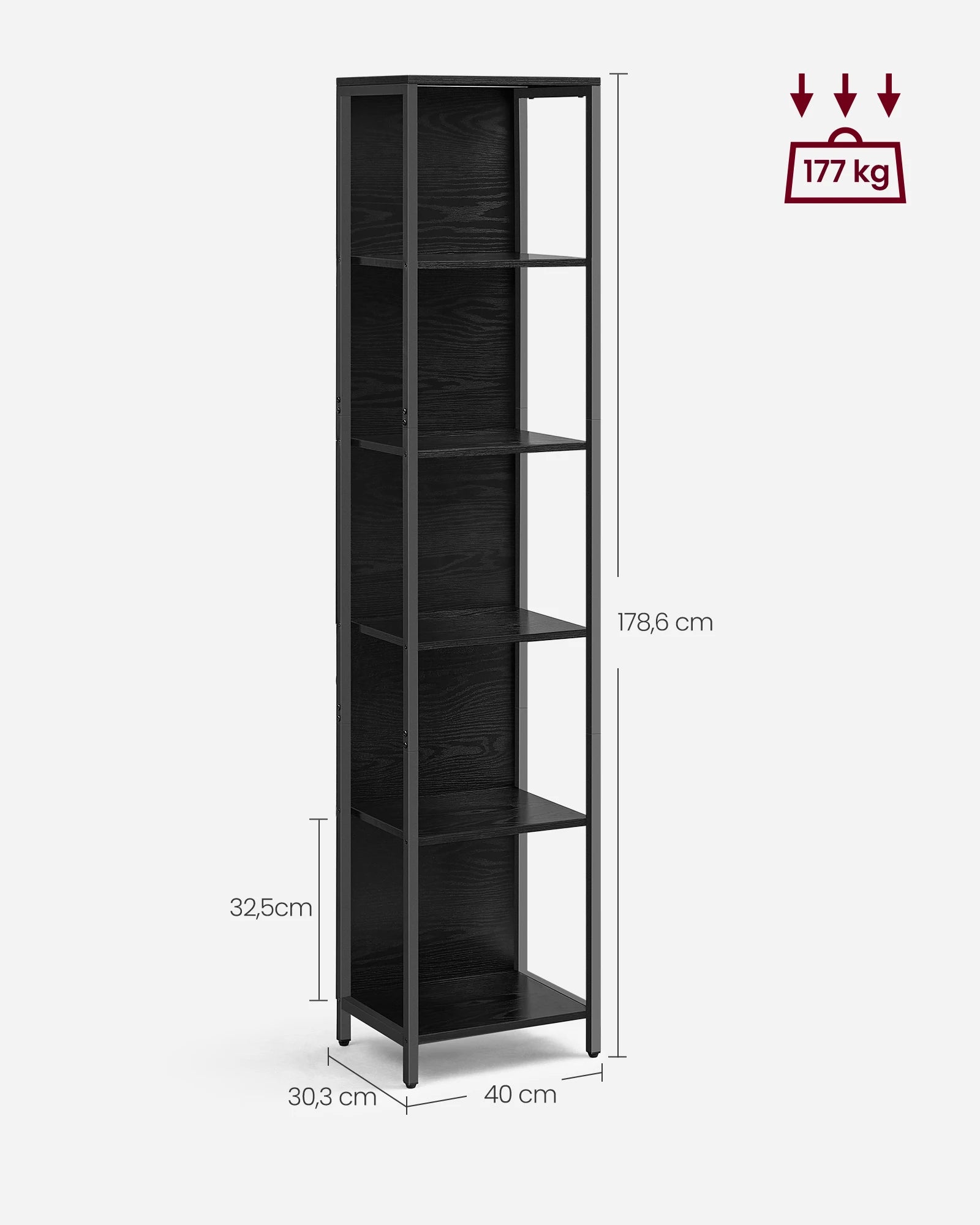 Vielseitiges Bücherregal mit LED-Beleuchtung für Wohnzimmer, Schlafzimmer, Küche oder Büro. Mit individuell einstellbaren LED-Farben, stabilem Stahlrahmen und kratzfesten Regalböden bietet es viel Stauraum auf kompaktem Raum. Modern, langlebig und einfach zu montieren.
