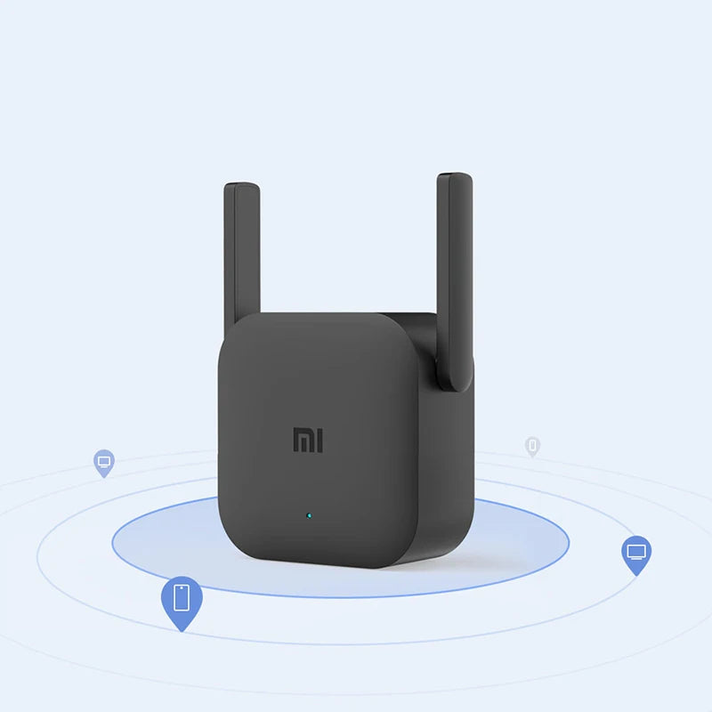 Kompakter WLAN-Verstärker 300 Mbps mit 2 externen Antennen. Erweitert die WiFi-Abdeckung zu Hause oder im Büro, unterstützt bis zu 24 Geräte, einfache Einrichtung per Mi Home App, platzsparend und zuverlässig.