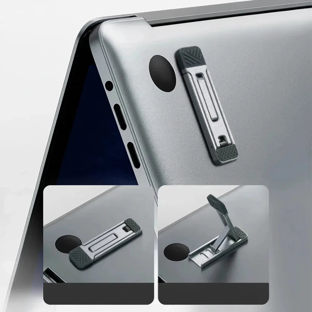 Mini Laptopständer aus Aluminium – Faltbare Notebook-Erhöhung