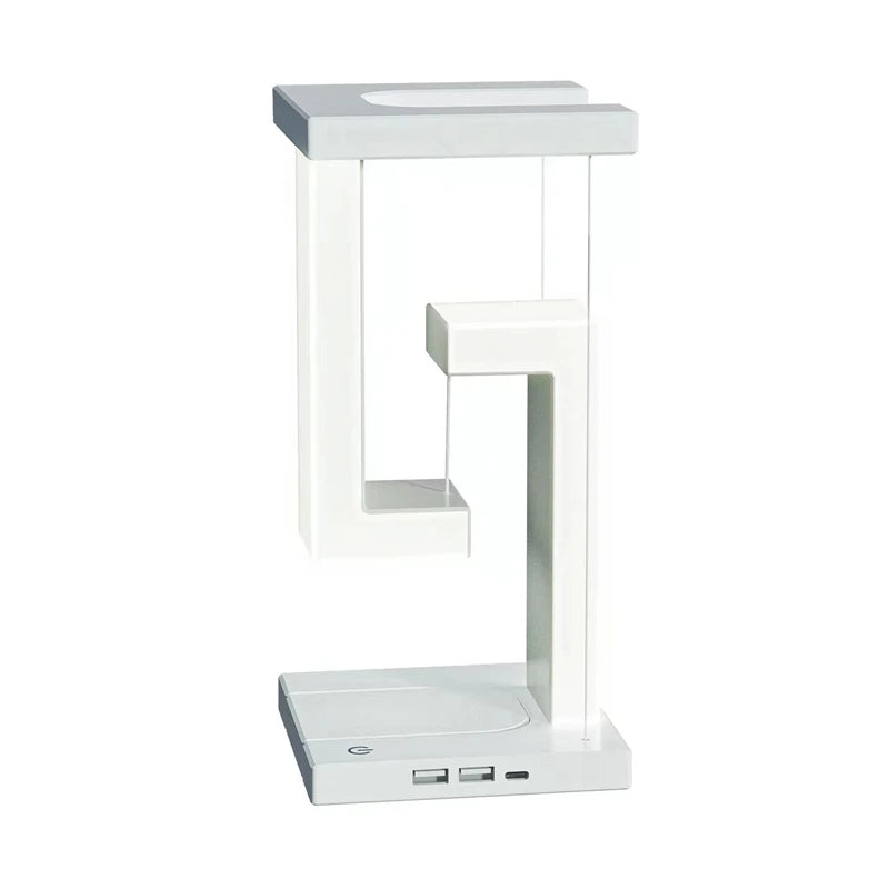 Schwebende Tischlampe mit Wireless Charger – Design trifft Funktion im Home Office
Diese außergewöhnliche LED Lampe mit schwebendem Design ist ein echter Hingucker und bietet gleichzeitig kabelloses Laden, USB-Anschluss und dimmbares Licht. Ideal für alle, die modernes Design und smarte Funktionen in ihrem Home Office oder Schlafzimmer kombinieren möchten.