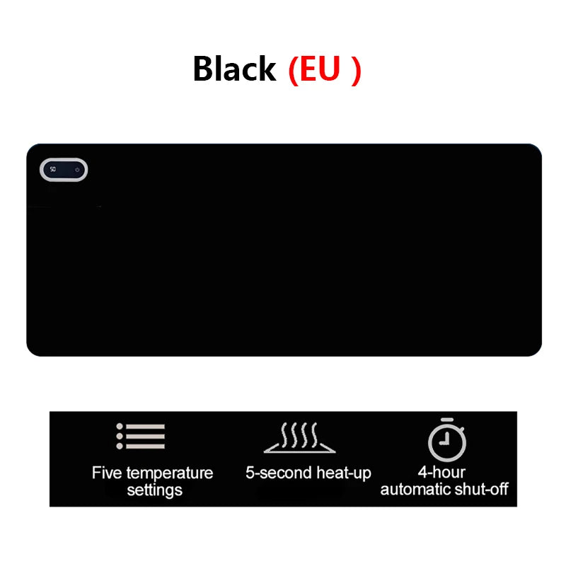 Beheiztes Mauspad mit Touch-Steuerung und Fünf Temperaturstufen