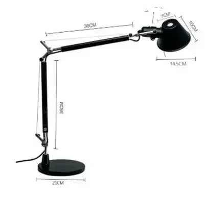 Moderne LED Stehlampe mit langem Arm
