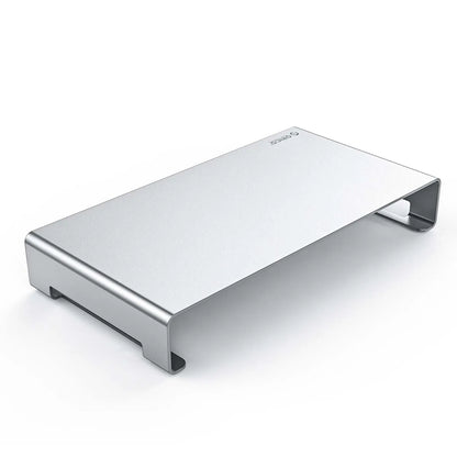 ORICO KCS1 Monitorständer aus Aluminium für eine ergonomische Bildschirmhöhe und einen aufgeräumten Arbeitsplatz. Hebt Laptop oder Monitor auf Augenhöhe, entlastet Nacken und Rücken und schafft zusätzlichen Stauraum unter dem Ständer. Integriertes Kabelmanagement sorgt für Ordnung, das minimalistische Aluminium-Design passt perfekt ins Homeoffice oder Büro und ist kompatibel mit MacBook, Lenovo, Dell und weiteren Geräten.
