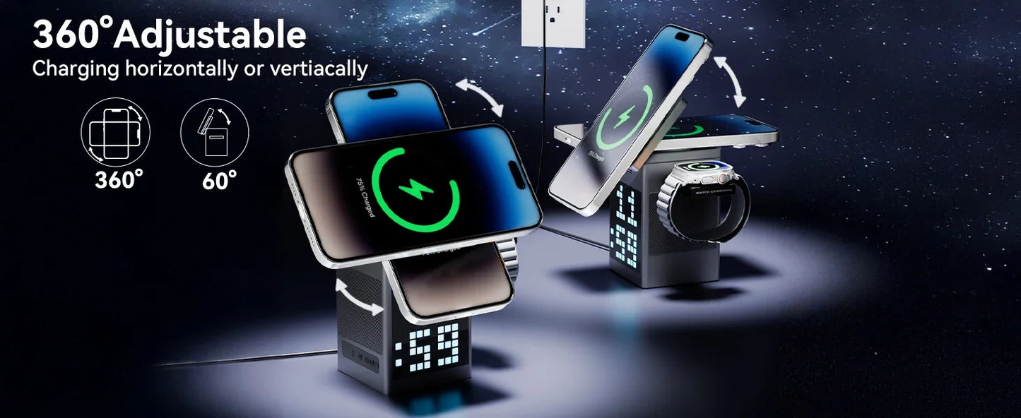 6-in-1 Faltbares Magnetisches Wireless Ladegerät