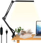 LED Schreibtischlampe mit Klemme & USB-Anschluss – Flexible, flimmerfreie Arbeitsplatzlampe mit 3 Lichtmodi und 10 Helligkeitsstufen. 360° drehbar, platzsparend befestigt und ideal für Homeoffice, Lesen, Nähen oder präzises Arbeiten am Schreibtisch.