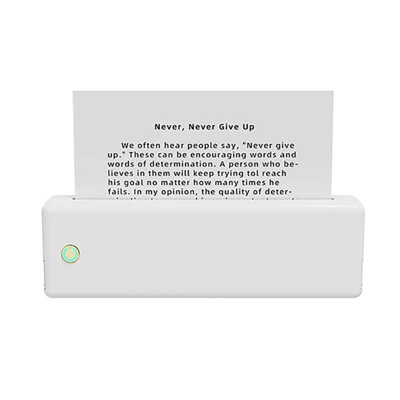 Tragbarer A4 Thermodrucker mit Bluetooth – kabelloses Drucken ohne Tinte