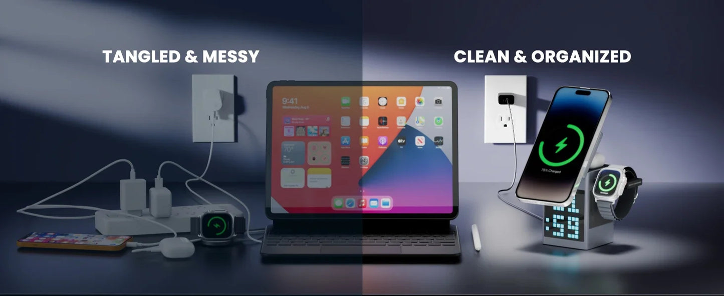 6-in-1 Faltbares Magnetisches Wireless Ladegerät