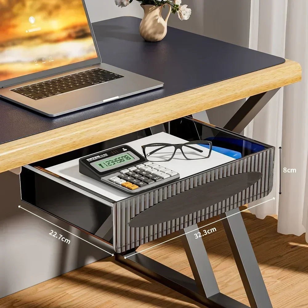 Ausziehbare Untertisch-Schublade für mehr Stauraum und einen aufgeräumten Arbeitsplatz im Homeoffice oder Büro. Die platzsparende Montage unter der Tischplatte schafft versteckten Stauraum für Stifte, Kabel, Ladegeräte und Zubehör, ohne Arbeitsfläche zu verlieren. Praktisch, robust und ideal für eine organisierte Schreibtischumgebung.