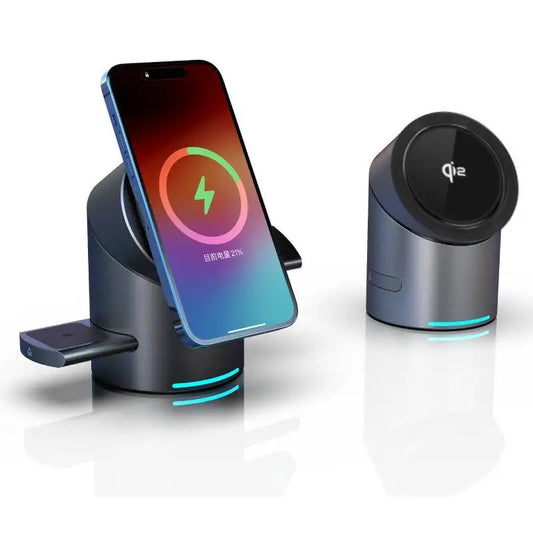 Qi2 3-in-1 Magnetisches Wireless Ladegerät – Schnelles Laden 15W für iPhone, Apple Watch & AirPods