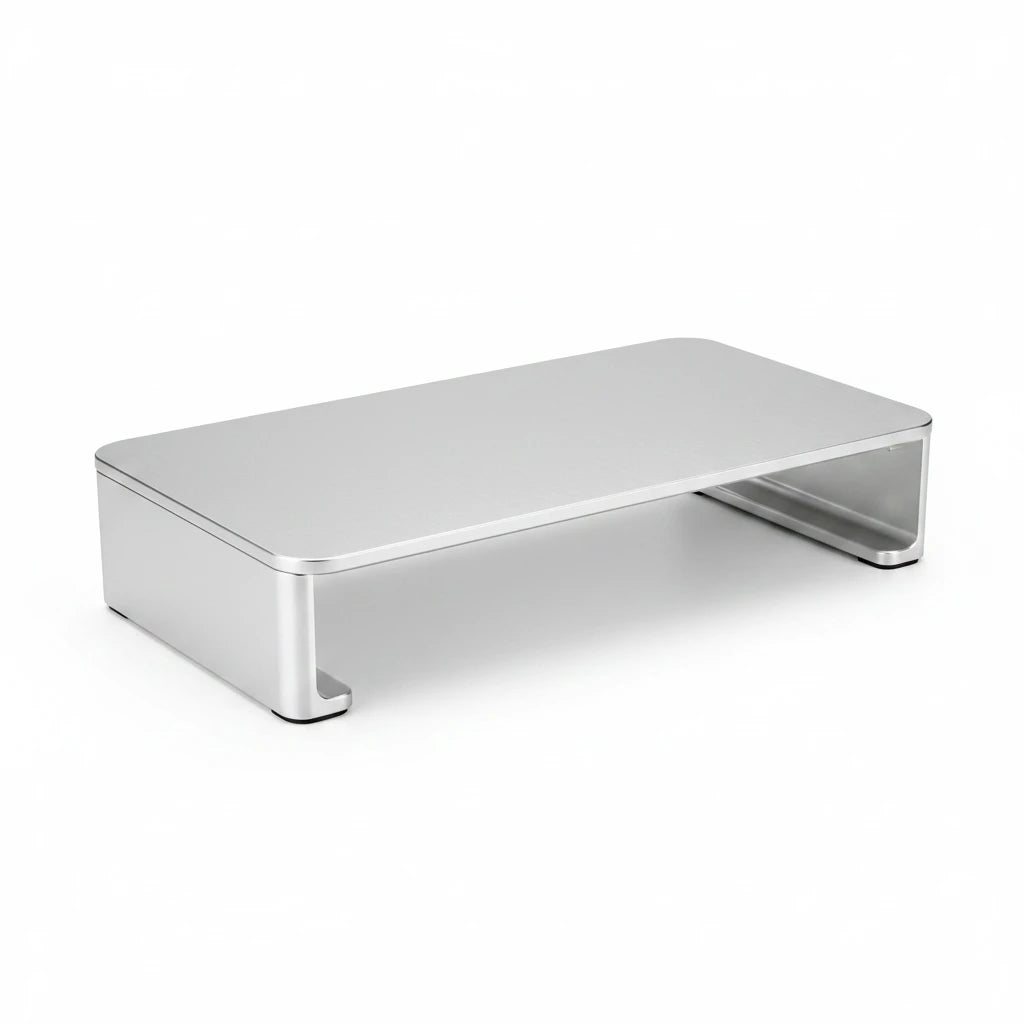 ORICO KCS1 Monitorständer aus Aluminium für eine ergonomische Bildschirmhöhe und einen aufgeräumten Arbeitsplatz. Hebt Laptop oder Monitor auf Augenhöhe, entlastet Nacken und Rücken und schafft zusätzlichen Stauraum unter dem Ständer. Integriertes Kabelmanagement sorgt für Ordnung, das minimalistische Aluminium-Design passt perfekt ins Homeoffice oder Büro und ist kompatibel mit MacBook, Lenovo, Dell und weiteren Geräten.