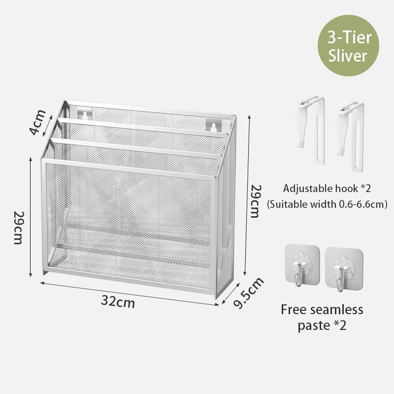 5-Tier Dokumentenorganizer aus stabilem Metall-Mesh für Büro und Homeoffice. Platzsparende Briefablage mit vertikalem Design für strukturierte Aufbewahrung von Dokumenten, Ordnern und Unterlagen – freistehend oder zur Wandmontage geeignet.