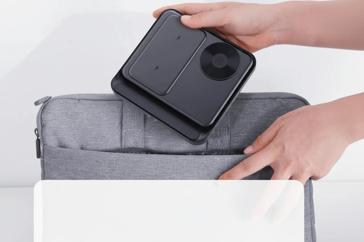 3-in-1 Wireless Charger für Samsung Galaxy Smartphone, Watch & Buds – kabellos, schnellladend, kompakt und ideal für Büro, Zuhause oder Reisen.