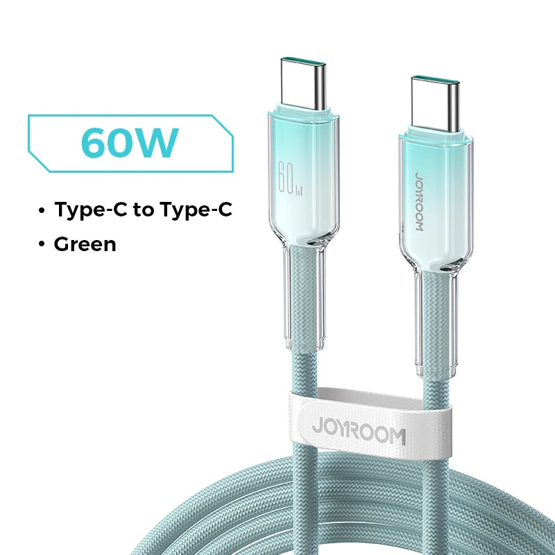 Joyroom USB-C auf USB-C Kabel – PD 100W Schnellladekabel