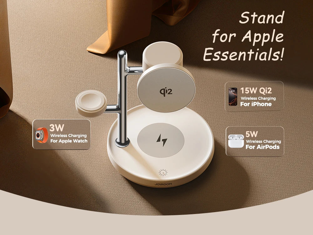 Wir4-in-1 Magnetische Ladestation mit Nachtlampe