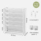 5-Tier Dokumentenorganizer aus stabilem Metall-Mesh für Büro und Homeoffice. Platzsparende Briefablage mit vertikalem Design für strukturierte Aufbewahrung von Dokumenten, Ordnern und Unterlagen – freistehend oder zur Wandmontage geeignet.
