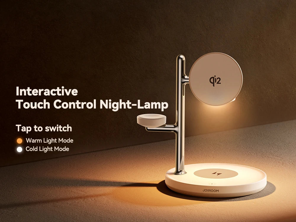 Wir4-in-1 Magnetische Ladestation mit Nachtlampe