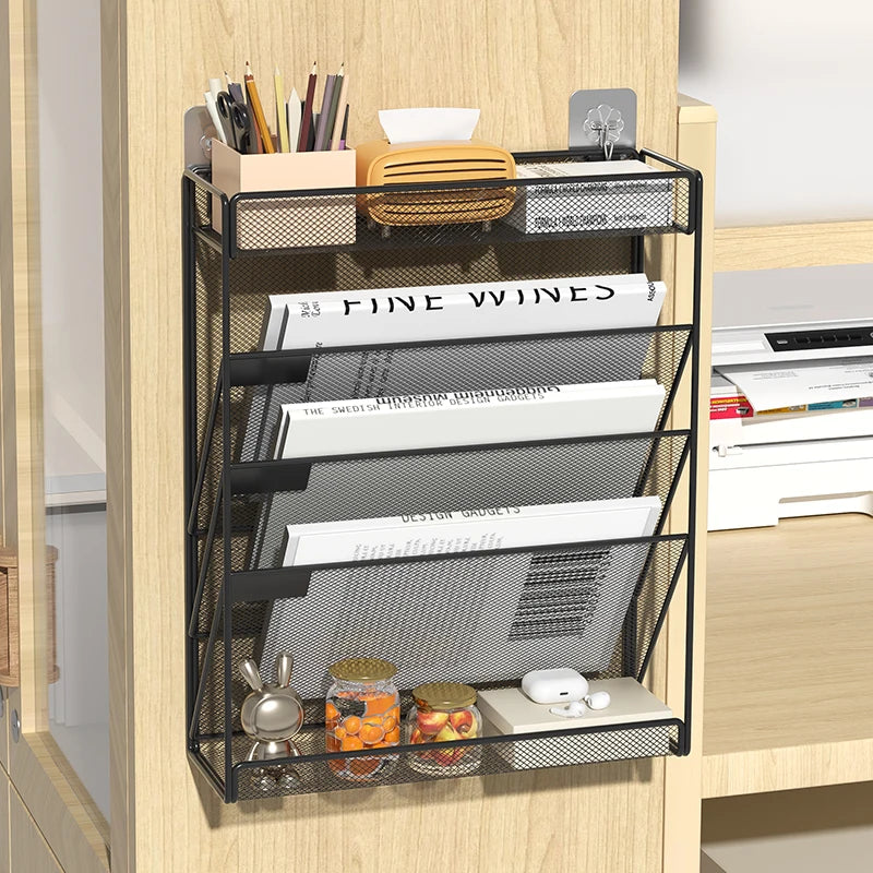 Metall Dokumenten-Organizer – für Schreibtisch & Wandmontage